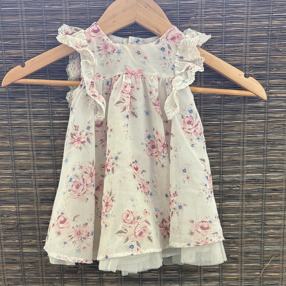 Floral Ruffle Kids Dress
